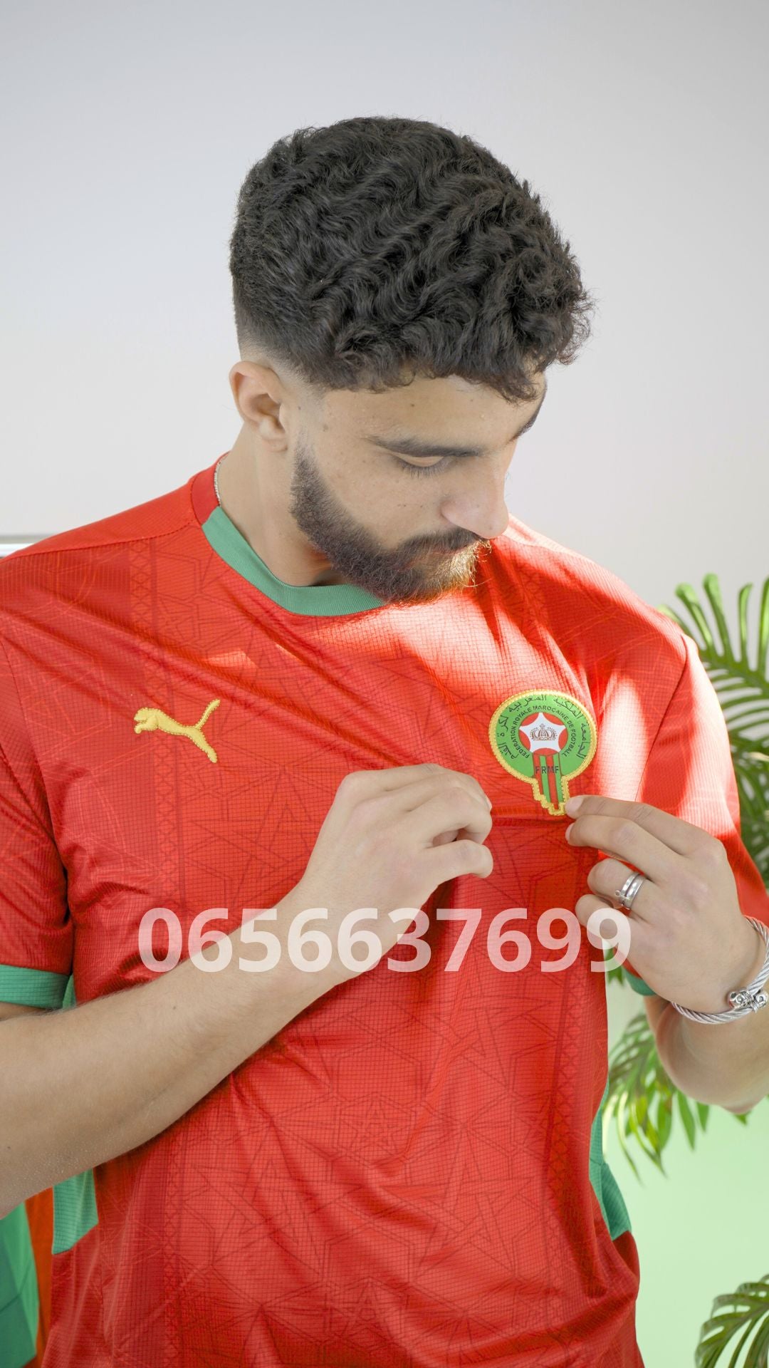 قميص المنتخب المغربي الخاص بكأس أمم افريقيا ⚪🔴