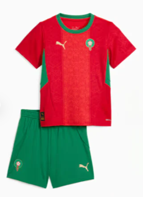 Maillot kit enfant maroc exterieur 2024-2025