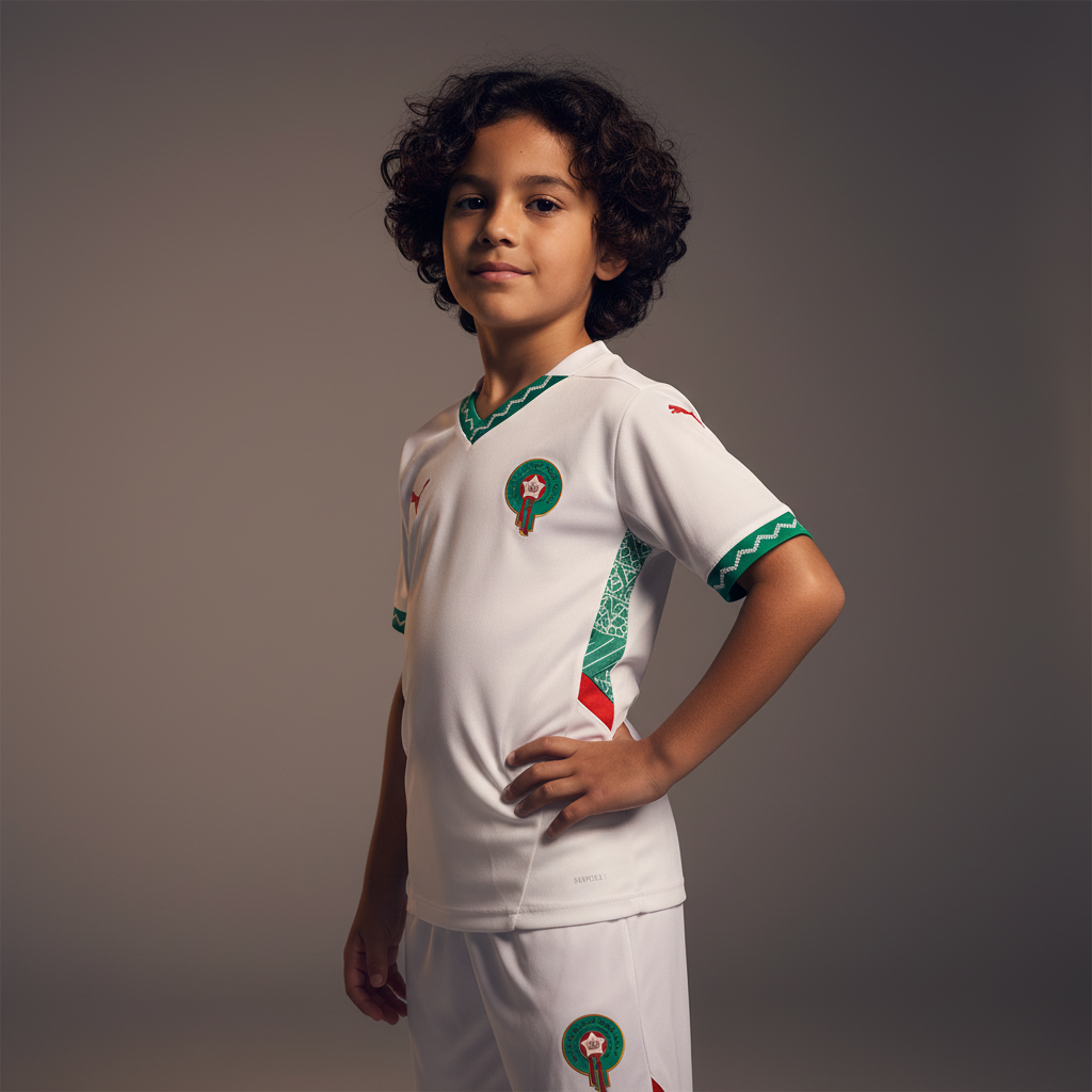 Maillot kit enfant maroc exterieur 2024-2025