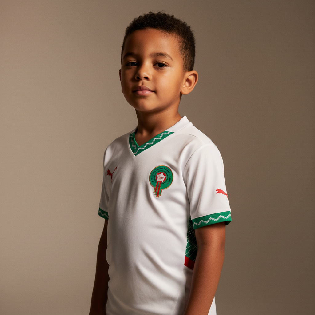 Maillot kit enfant maroc exterieur 2024-2025